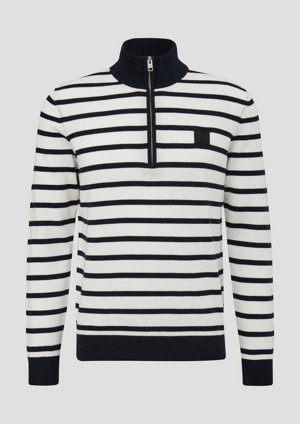 s.Oliver Strickpullover mit Half-Zip