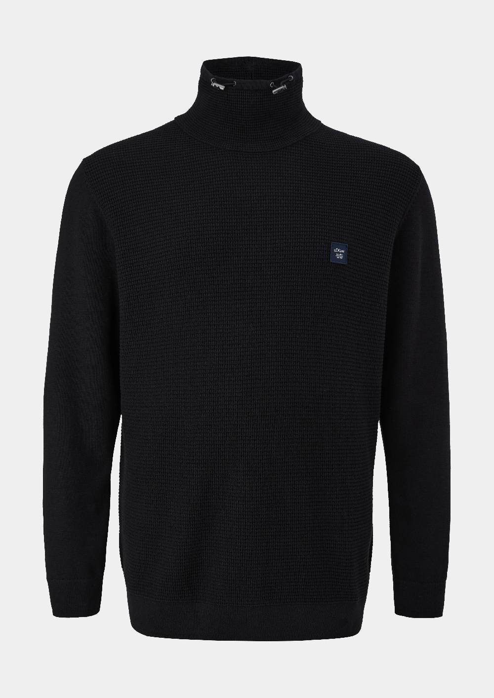 S.Oliver Strickpullover Mit Jersey-Ärmeln
