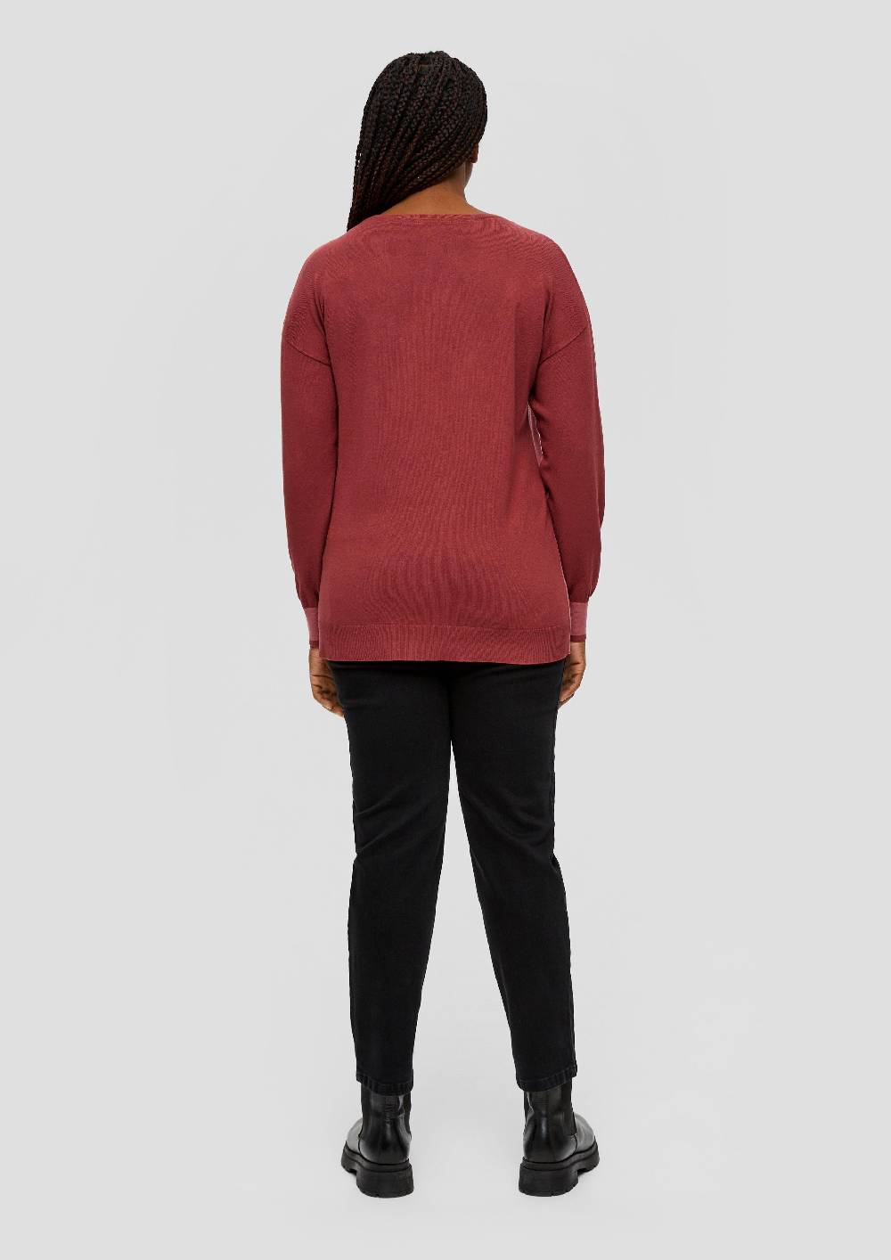 S.Oliver Strickpullover Mit Konstrastdetails