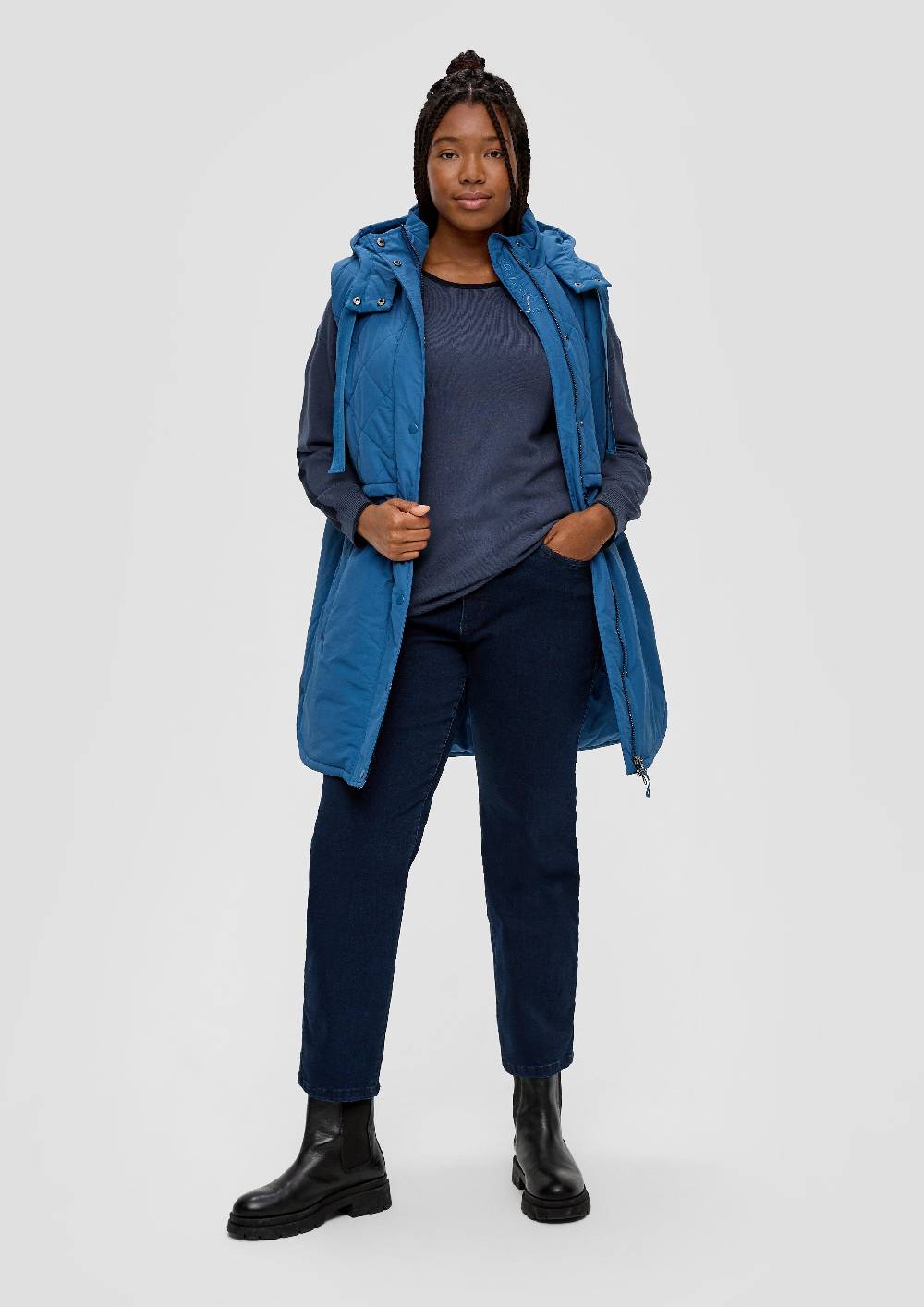 S.Oliver Strickpullover Mit Konstrastdetails