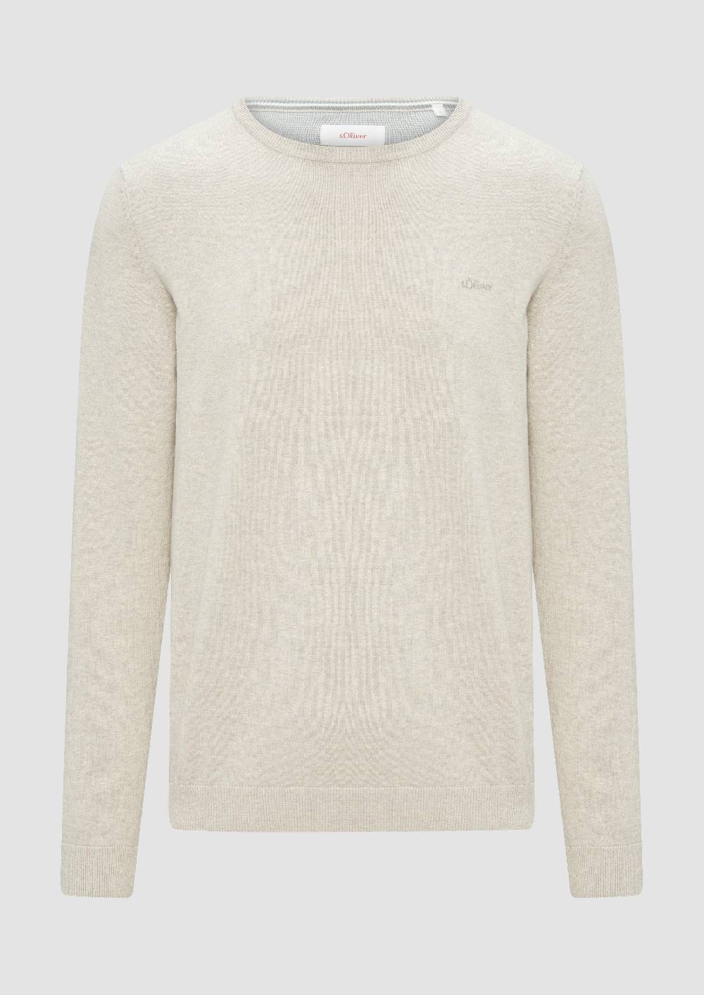 S.Oliver Strickpullover Mit Logo-Stickerei
