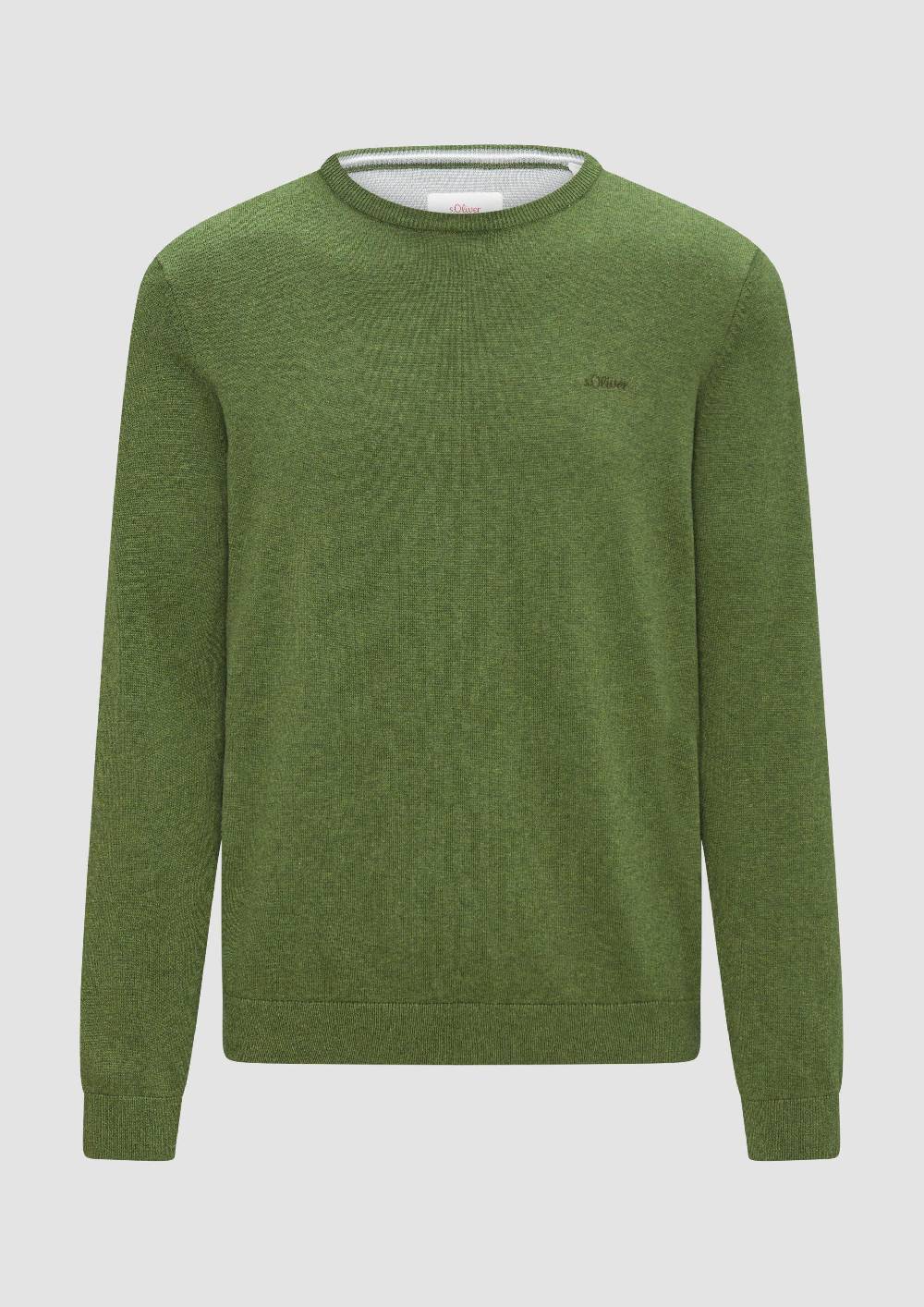S.Oliver Strickpullover Mit Logo-Stickerei