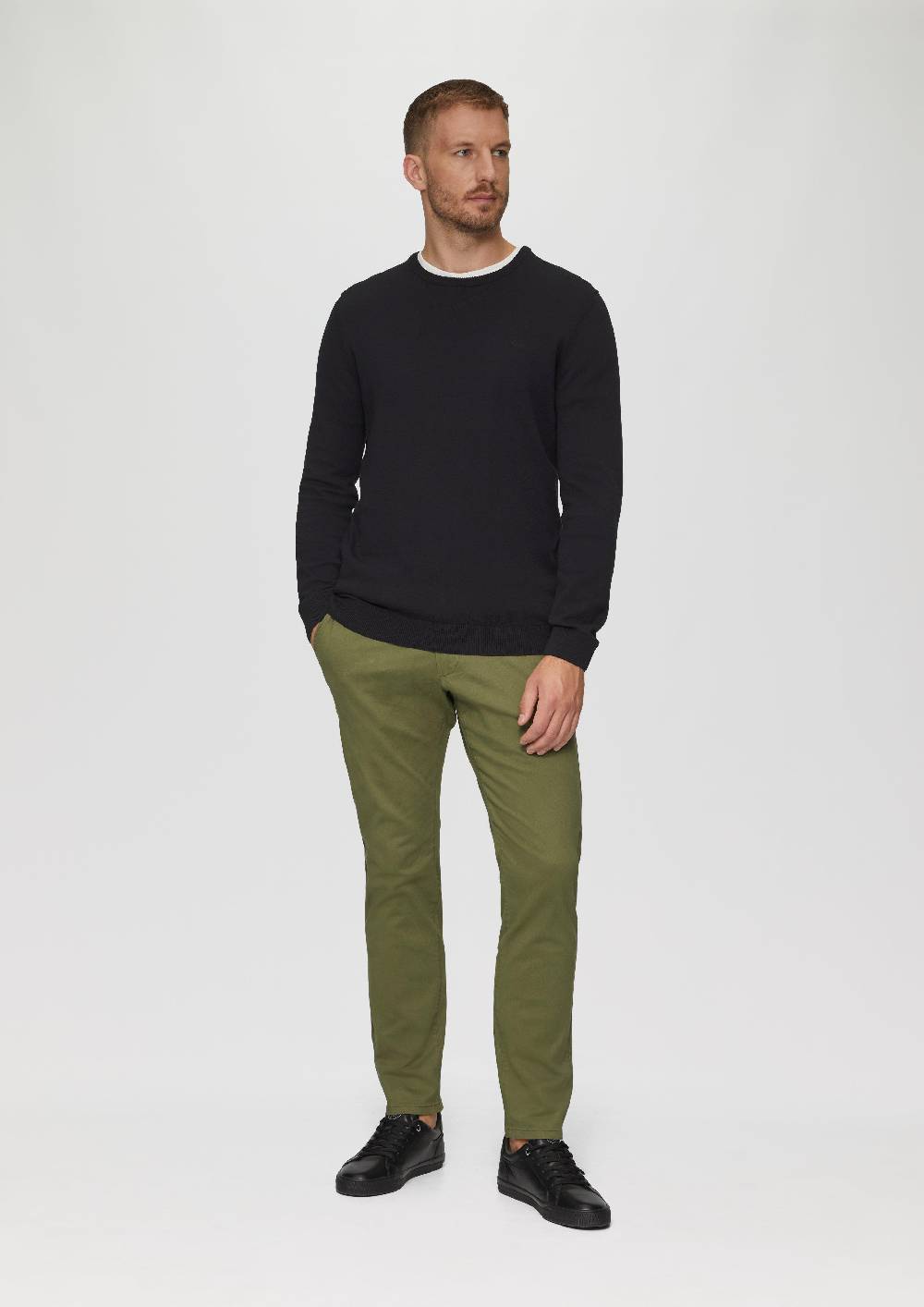 S.Oliver Strickpullover Mit Logo-Stickerei