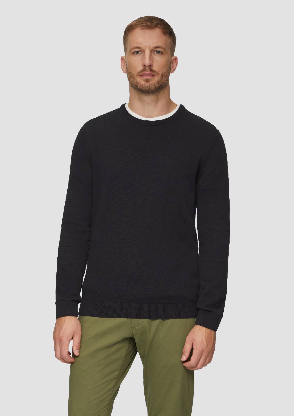 S.Oliver Strickpullover Mit Logo-Stickerei