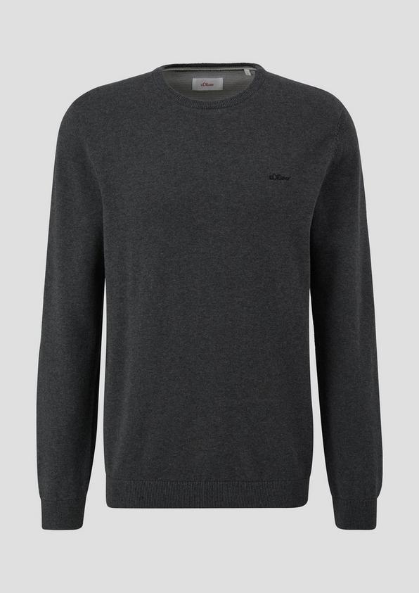s.Oliver Strickpullover mit Logo-Stickerei