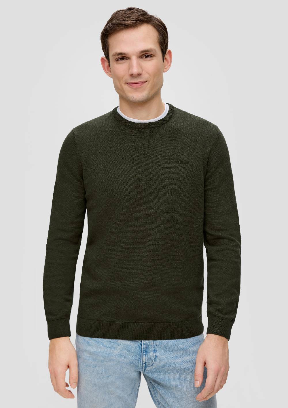 S.Oliver Strickpullover Mit Logo-Stickerei