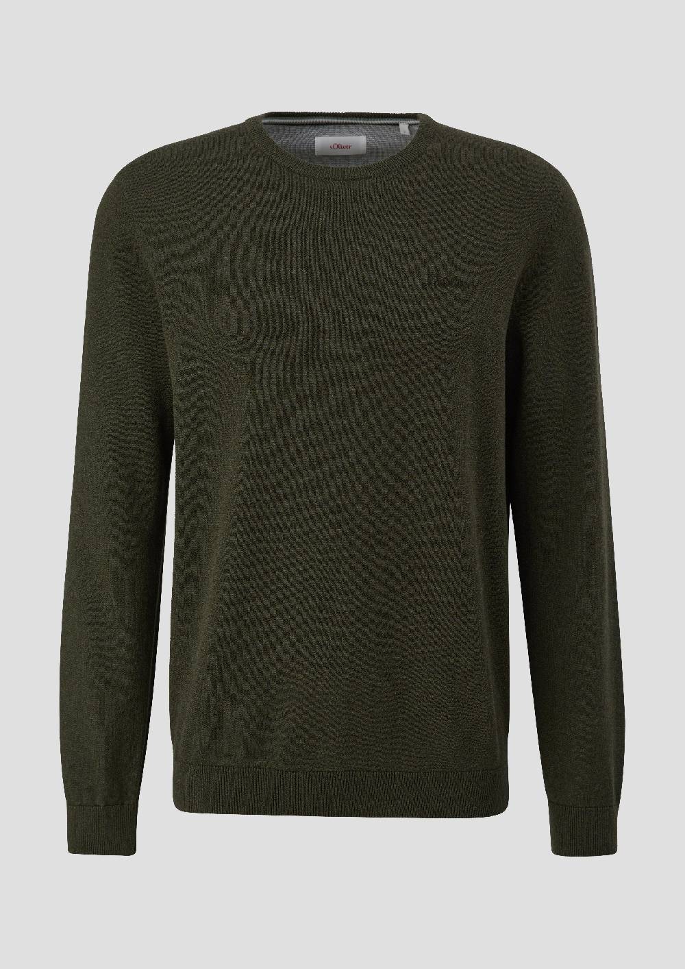S.Oliver Strickpullover Mit Logo-Stickerei