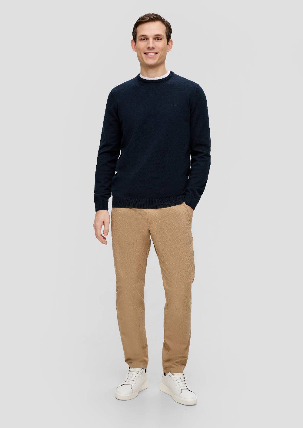 S.Oliver Strickpullover Mit Logo-Stickerei