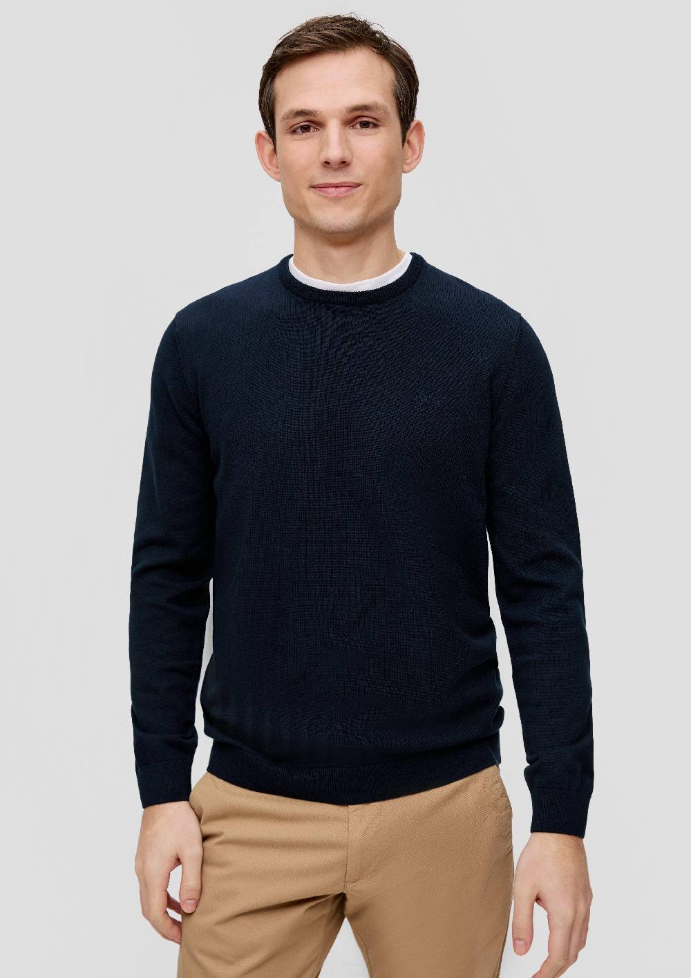 S.Oliver Strickpullover Mit Logo-Stickerei