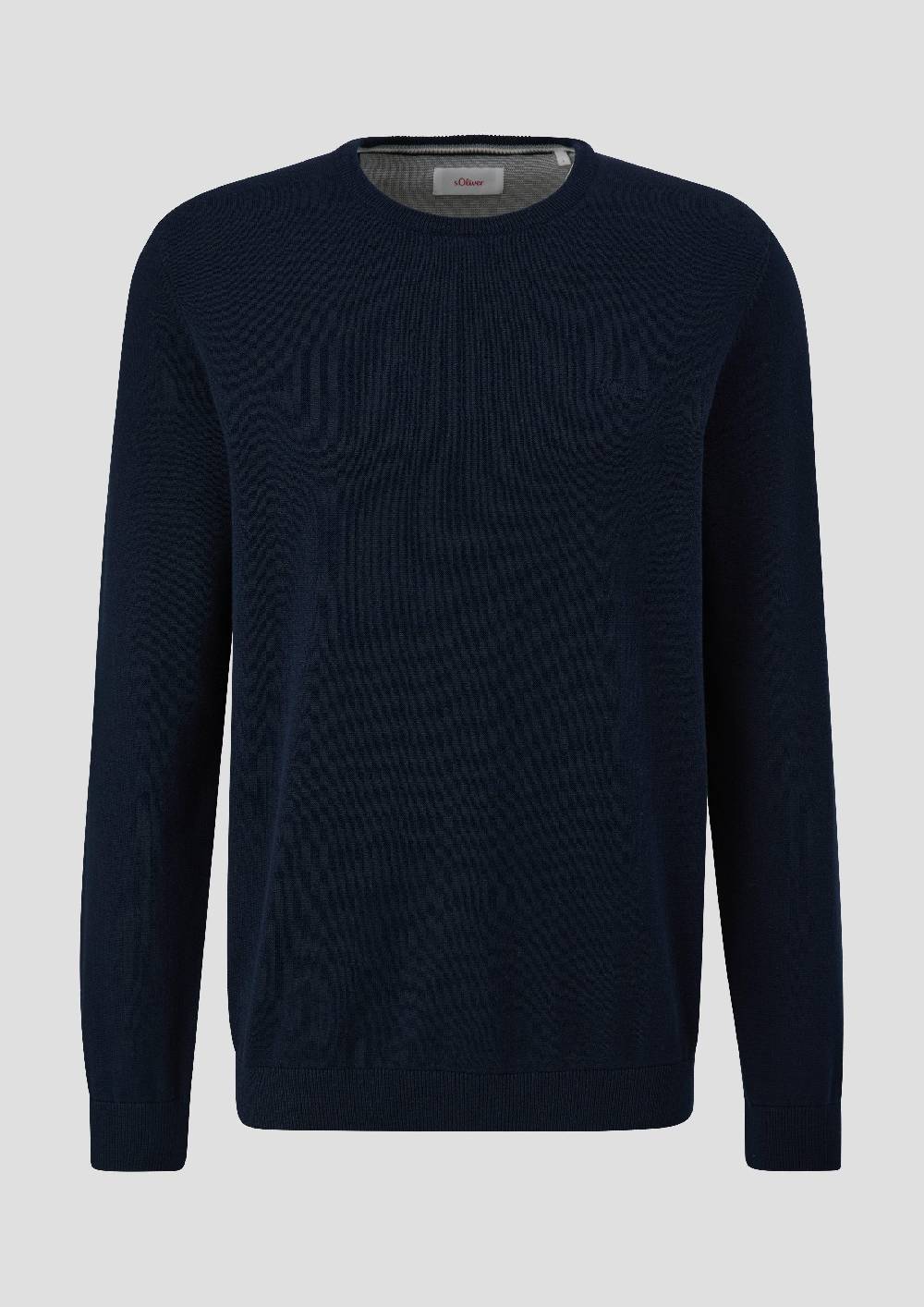 S.Oliver Strickpullover Mit Logo-Stickerei