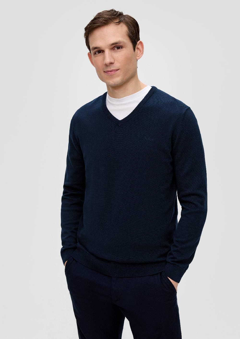 S.Oliver Strickpullover Mit Logo-Stickerei