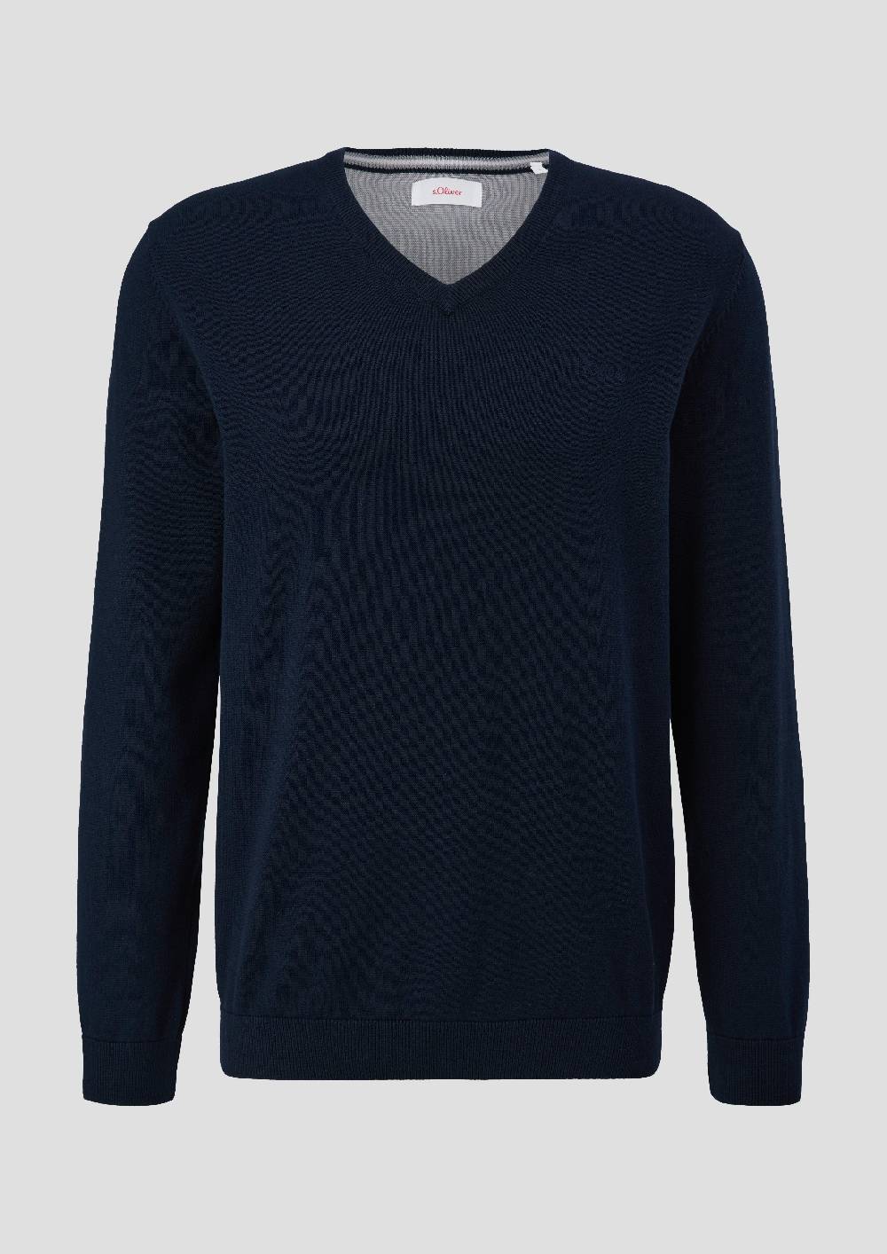 S.Oliver Strickpullover Mit Logo-Stickerei