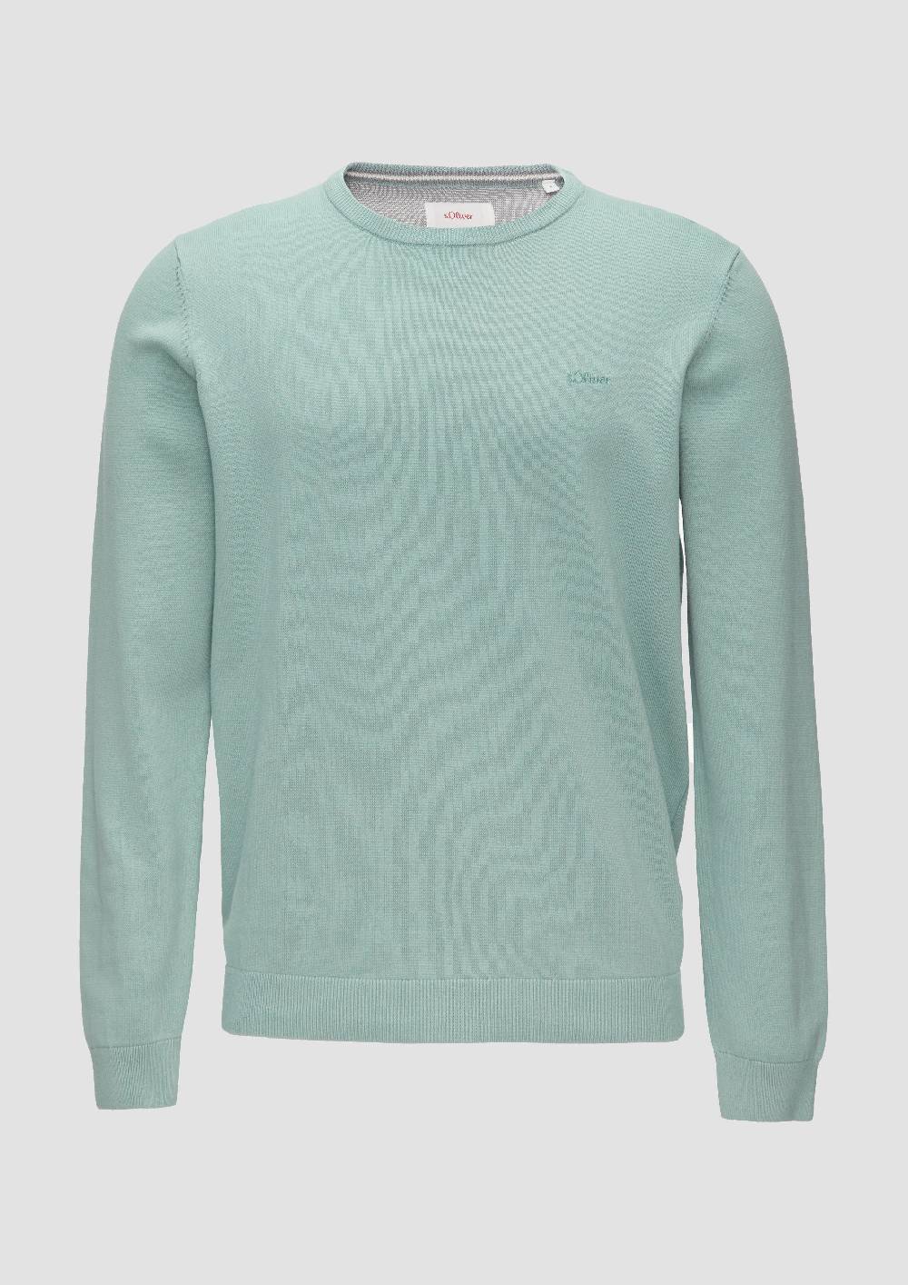 S.Oliver Strickpullover Mit Logo-Stickerei