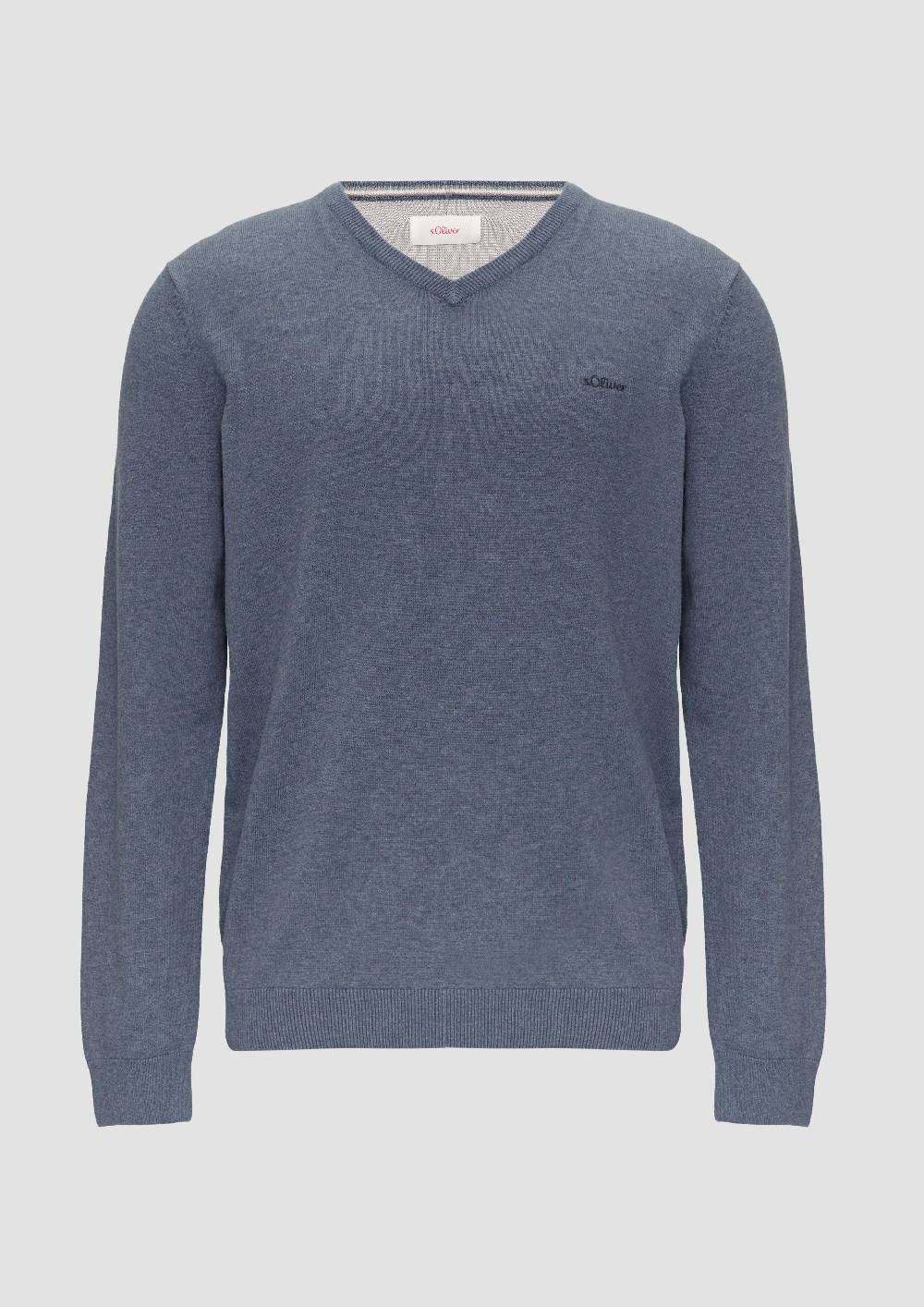 S.Oliver Strickpullover Mit Logo-Stickerei