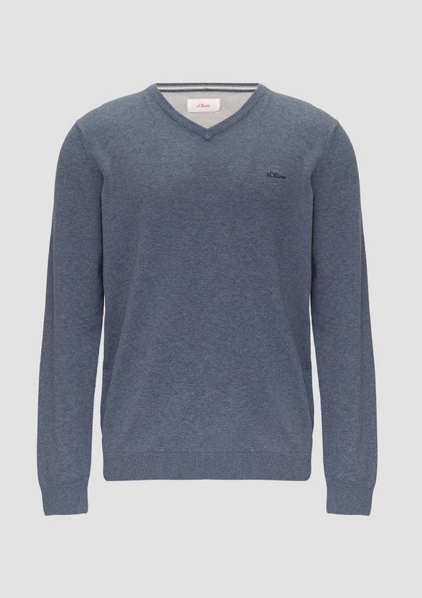 s.Oliver Strickpullover mit Logo-Stickerei