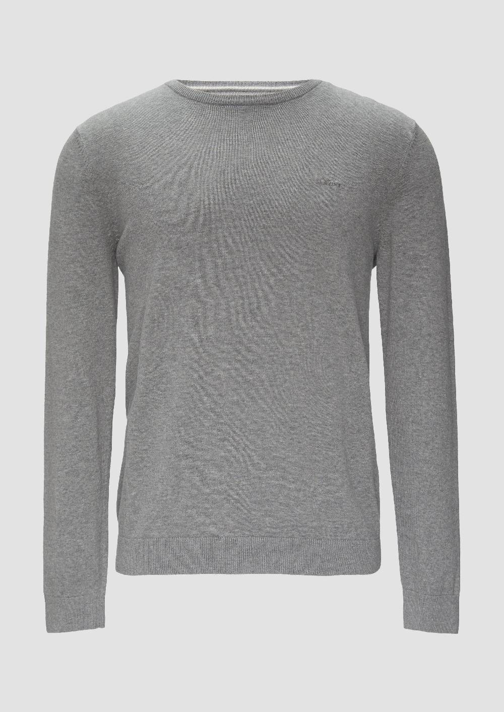 S.Oliver Strickpullover Mit Logo-Stickerei