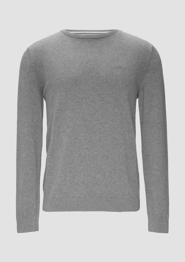 s.Oliver Strickpullover mit Logo-Stickerei