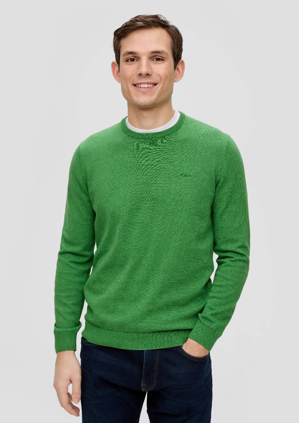 S.Oliver Strickpullover Mit Logo-Stickerei
