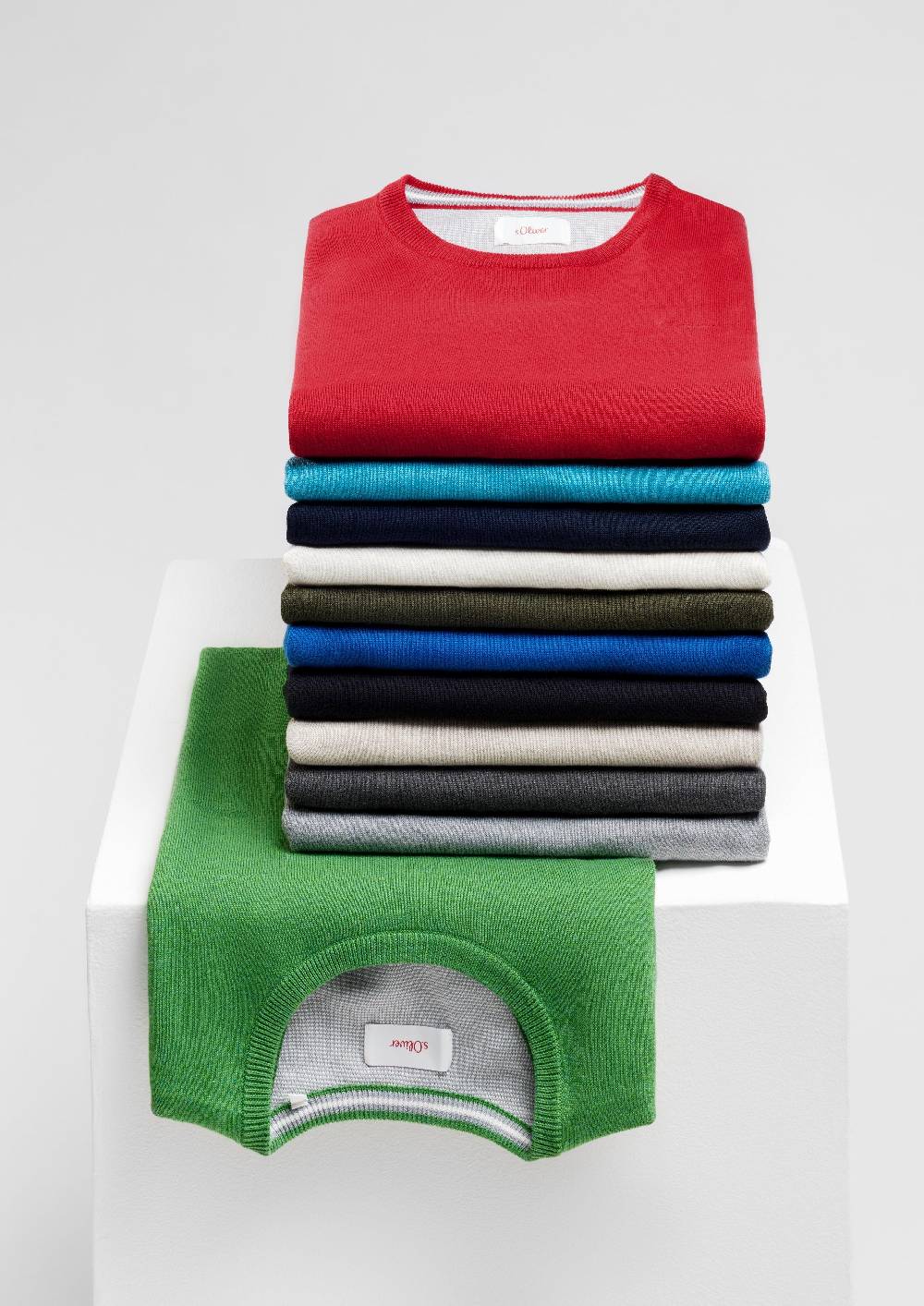 S.Oliver Strickpullover Mit Logo-Stickerei