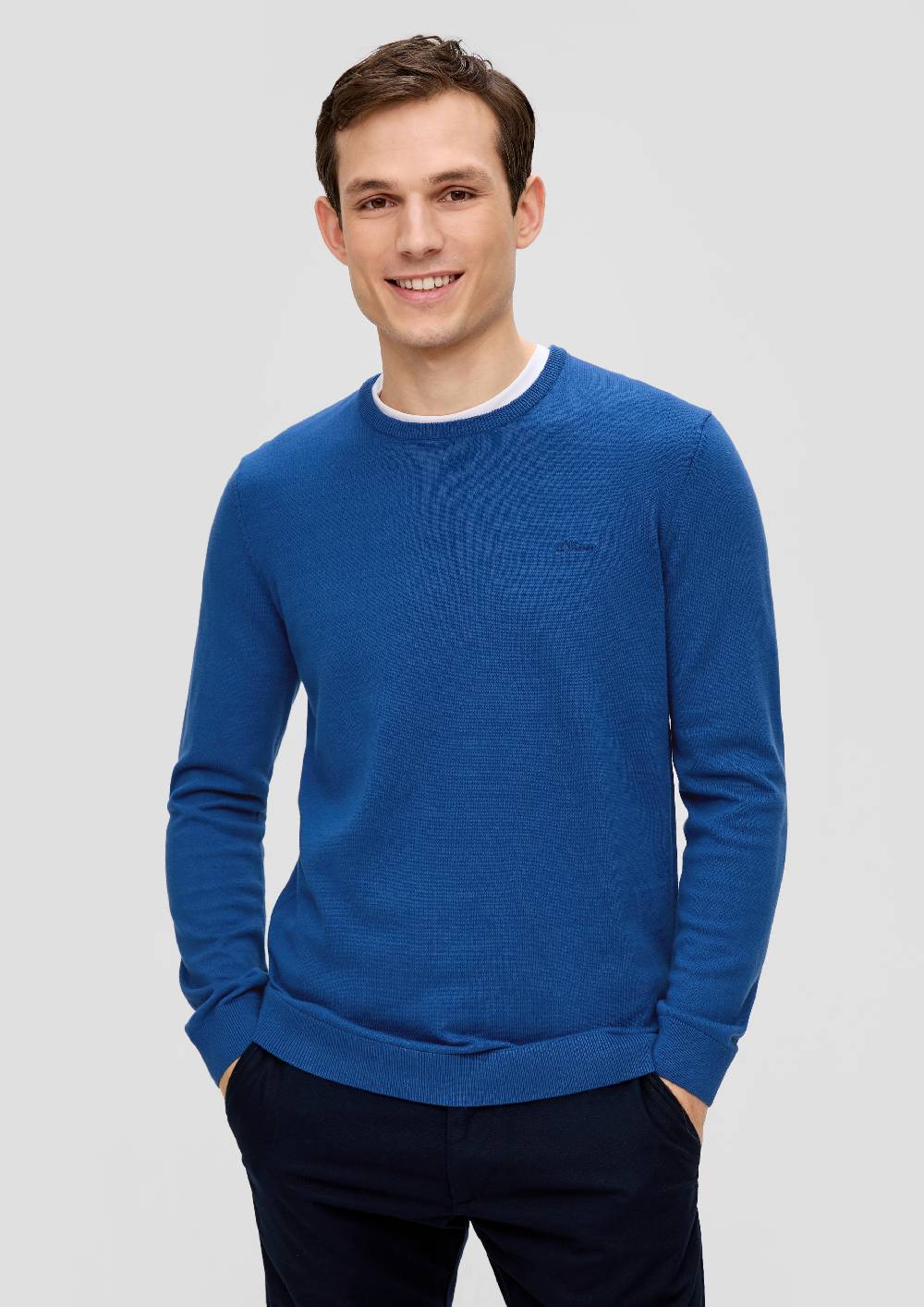 S.Oliver Strickpullover Mit Logo-Stickerei