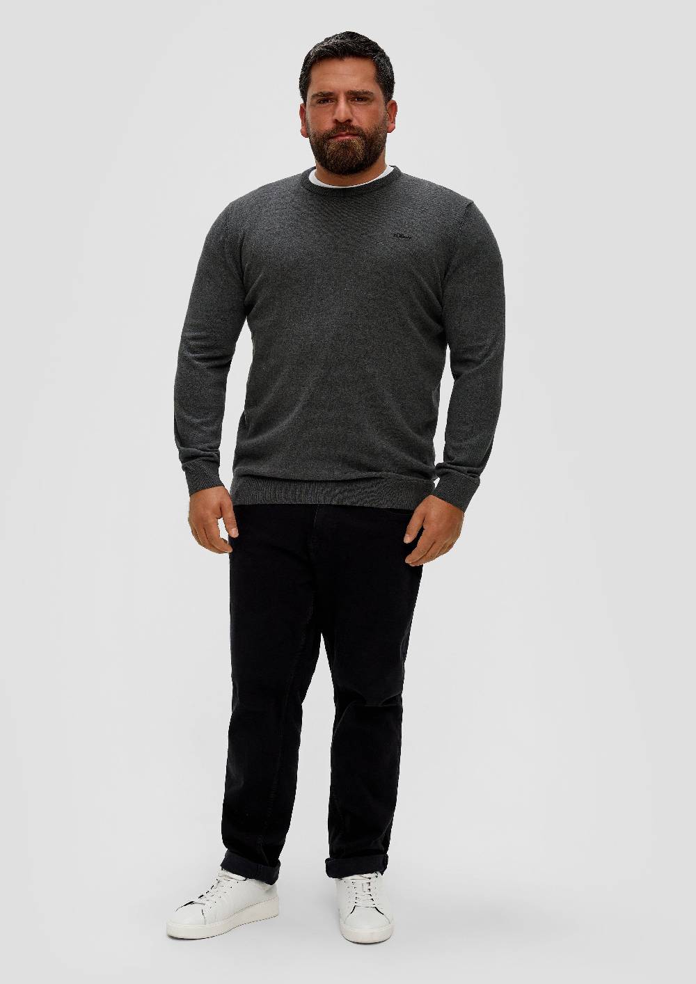 S.Oliver Strickpullover Mit Logo-Stickerei