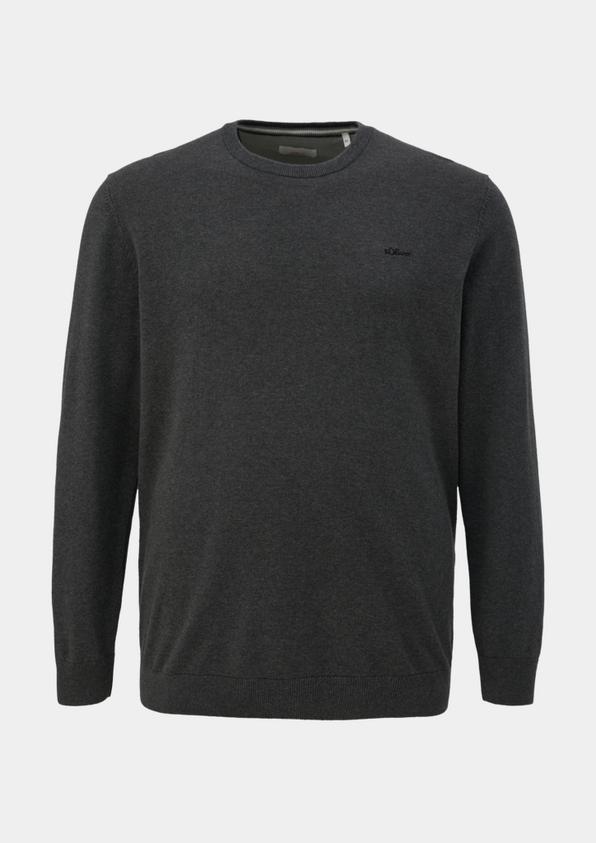 s.Oliver Strickpullover mit Logo-Stickerei