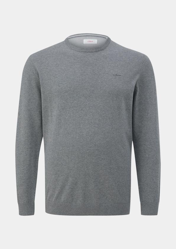 s.Oliver Strickpullover mit Logo-Stickerei