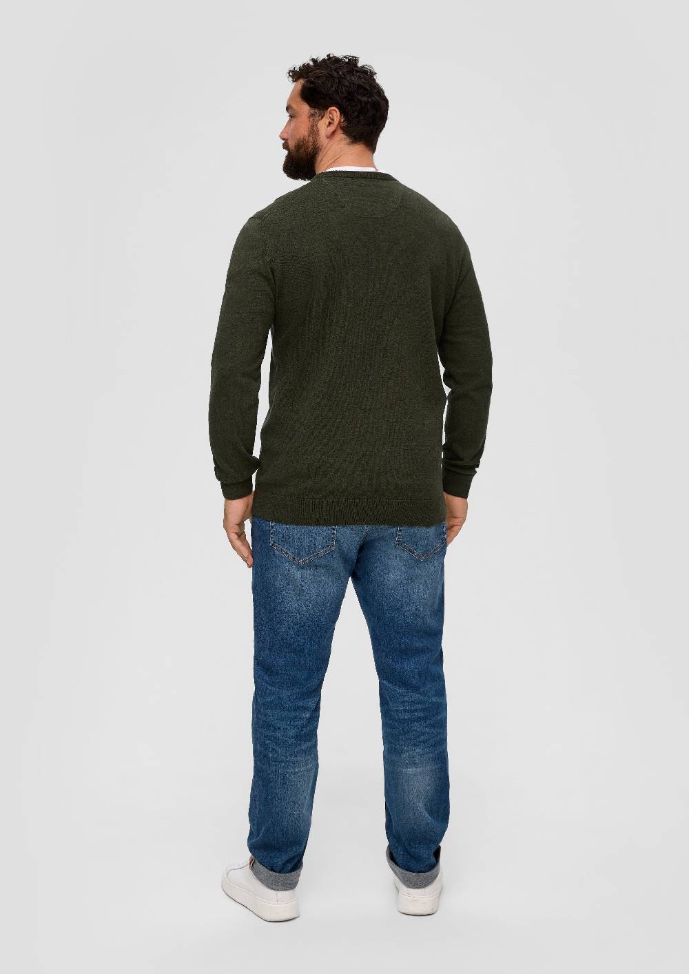 S.Oliver Strickpullover Mit Logo-Stickerei