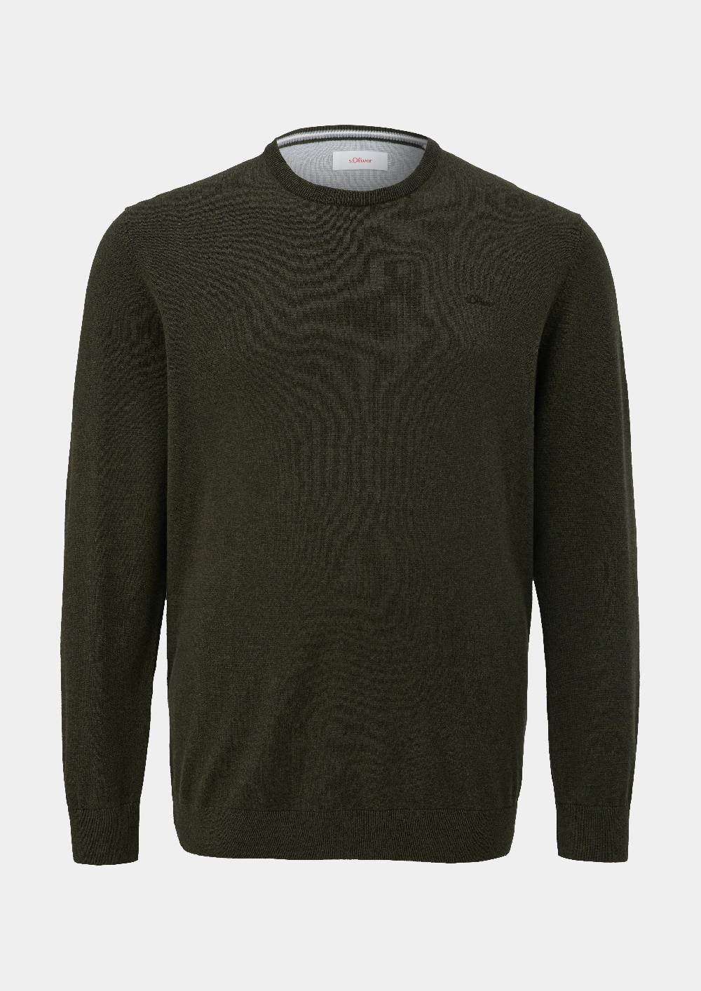 S.Oliver Strickpullover Mit Logo-Stickerei