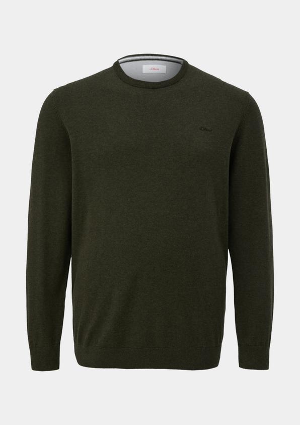s.Oliver Strickpullover mit Logo-Stickerei