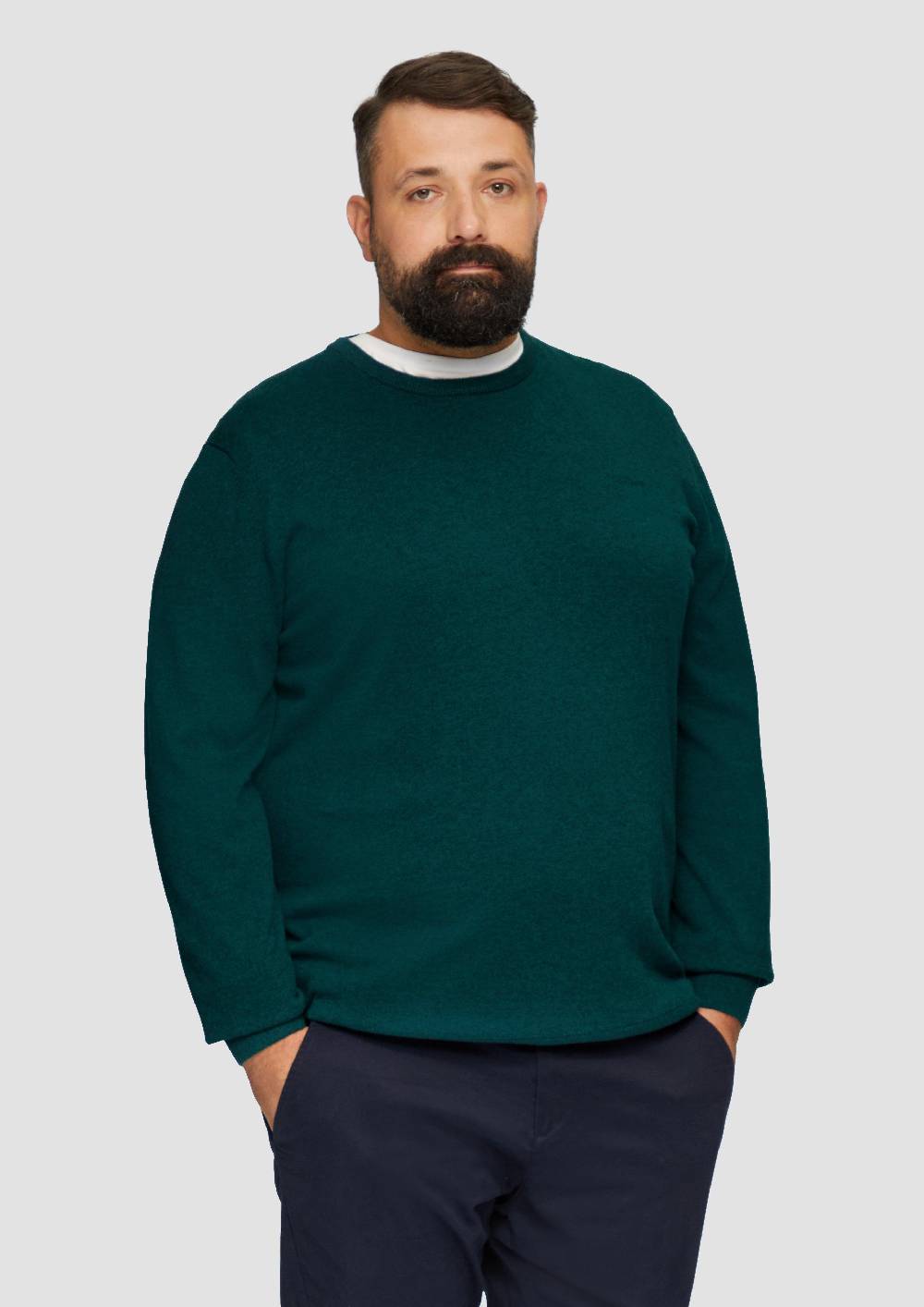 S.Oliver Strickpullover Mit Logo-Stickerei