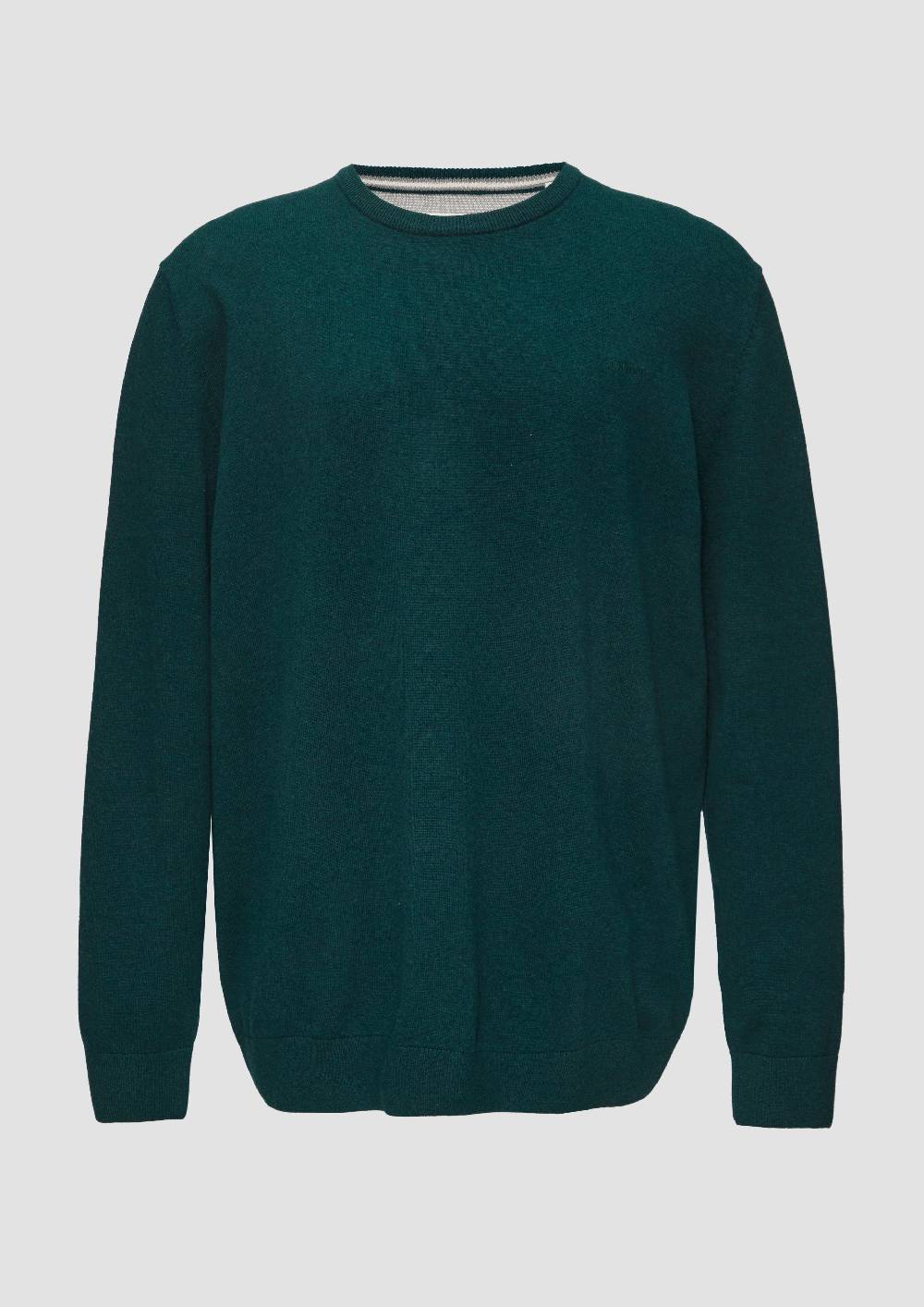 S.Oliver Strickpullover Mit Logo-Stickerei