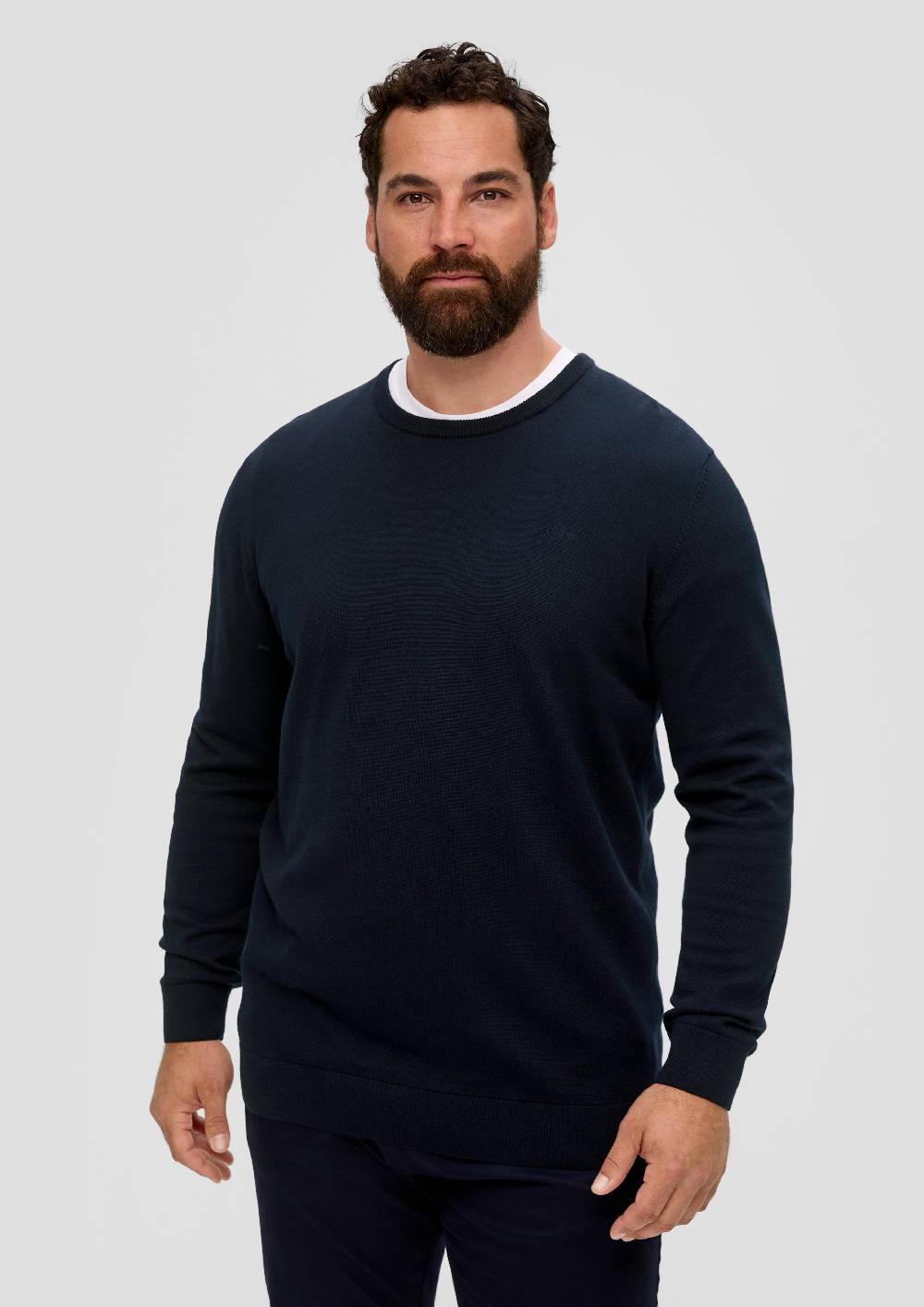 S.Oliver Strickpullover Mit Logo-Stickerei