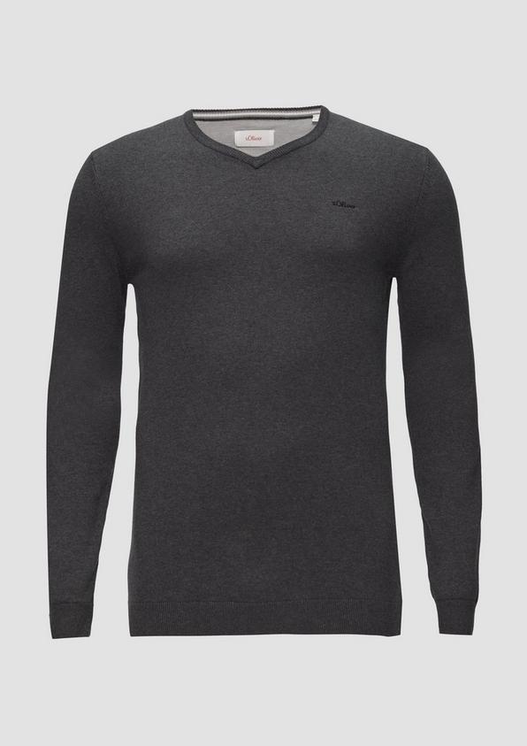 s.Oliver Strickpullover mit Logo-Stickerei