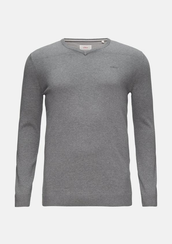 s.Oliver Strickpullover mit Logo-Stickerei