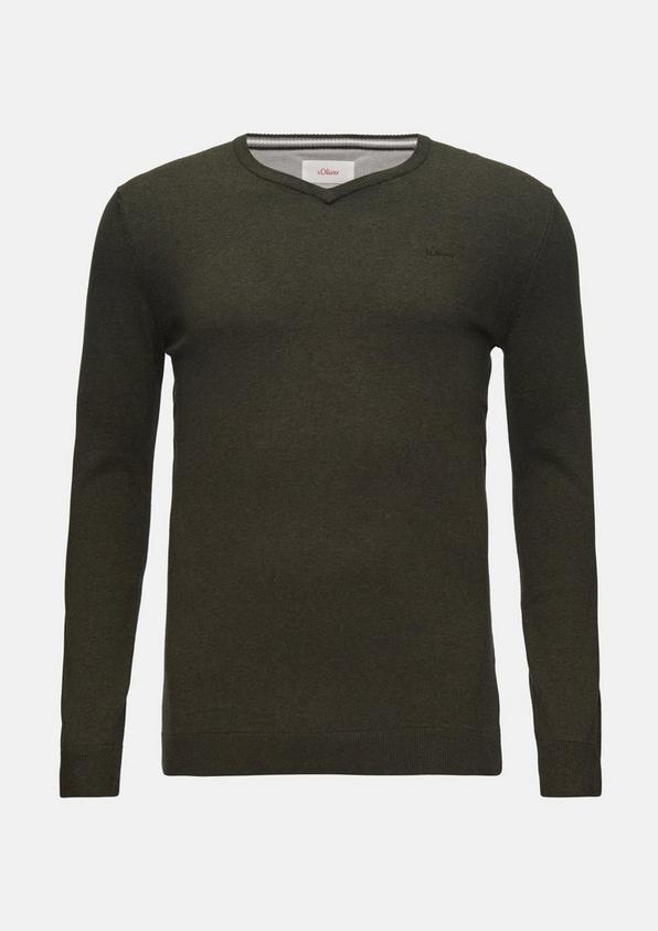 s.Oliver Strickpullover mit Logo-Stickerei