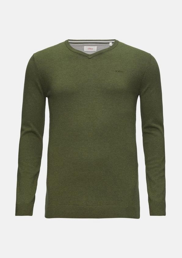s.Oliver Strickpullover mit Logo-Stickerei