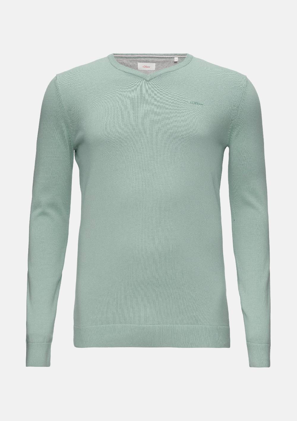 S.Oliver Strickpullover Mit Logo-Stickerei