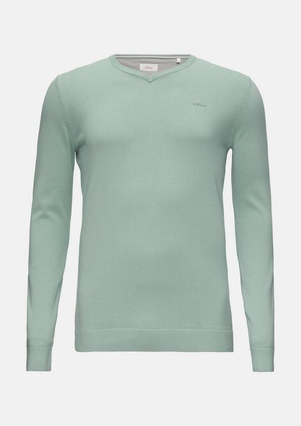 s.Oliver Strickpullover mit Logo-Stickerei