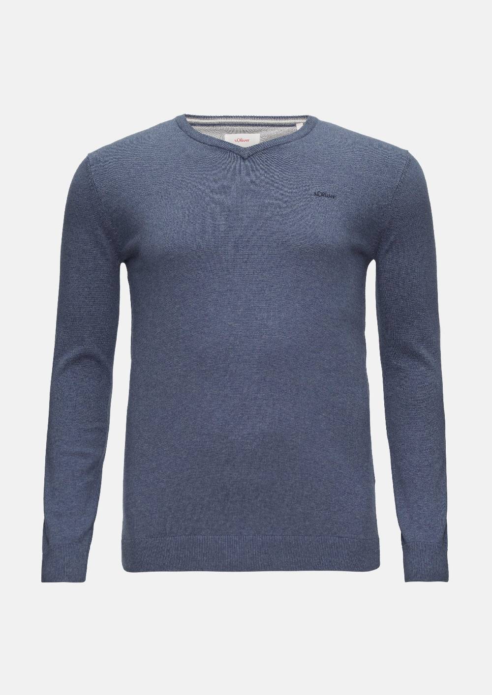 S.Oliver Strickpullover Mit Logo-Stickerei