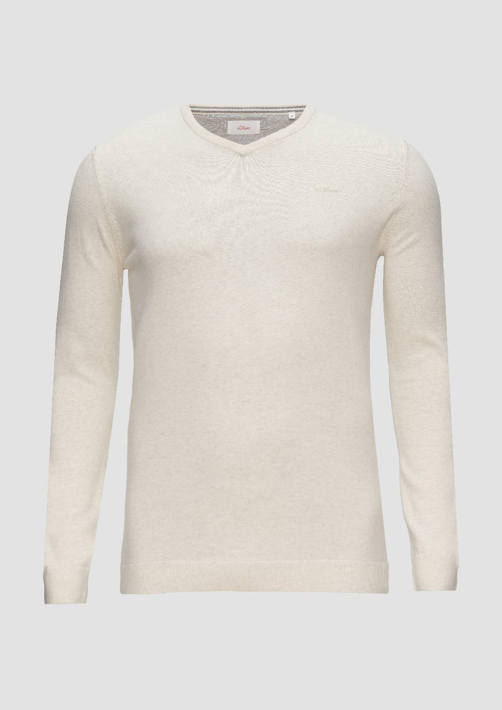 S.Oliver Strickpullover Mit Logo-Stickerei