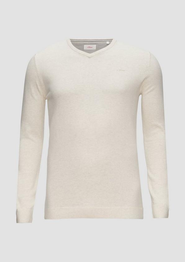 s.Oliver Strickpullover mit Logo-Stickerei