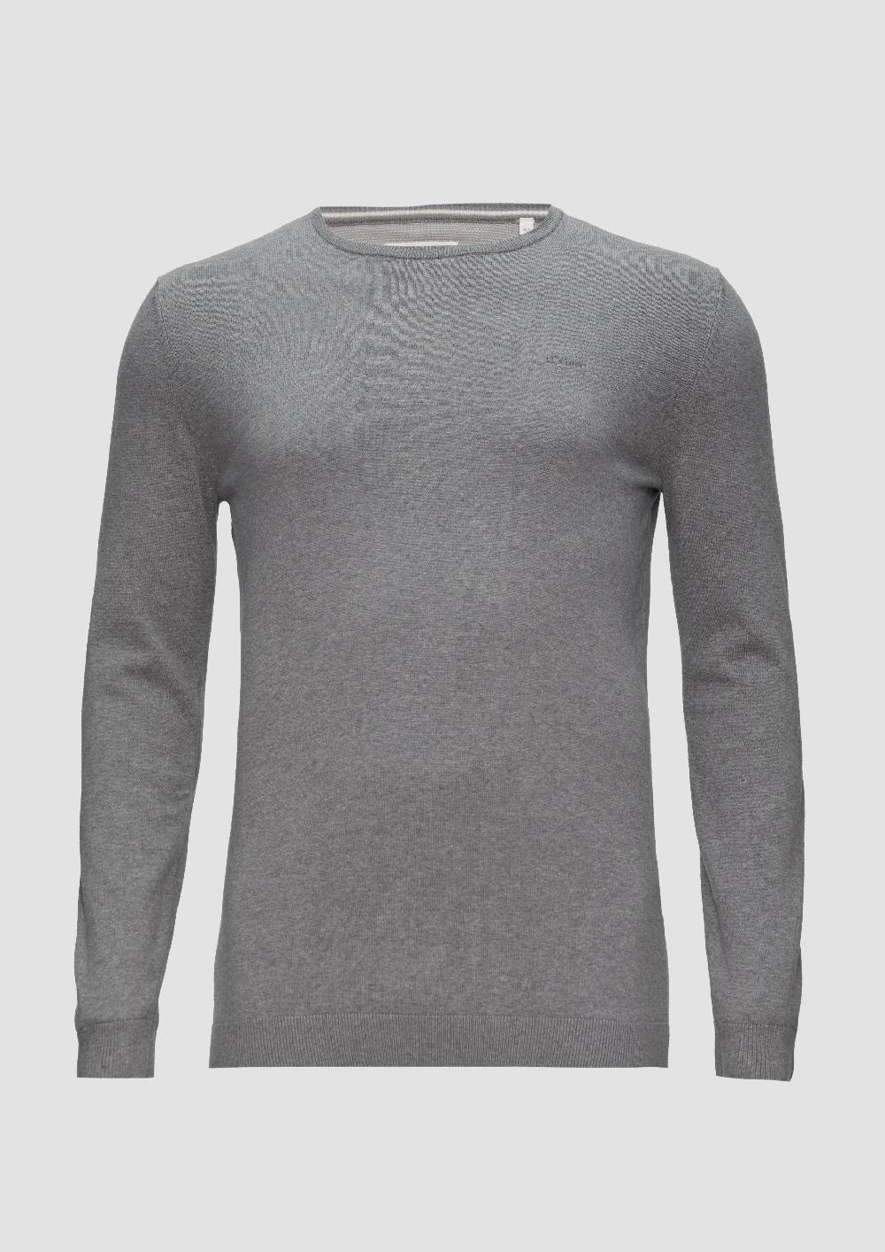 S.Oliver Strickpullover Mit Logo-Stickerei