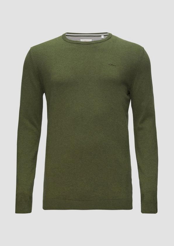 s.Oliver Strickpullover mit Logo-Stickerei