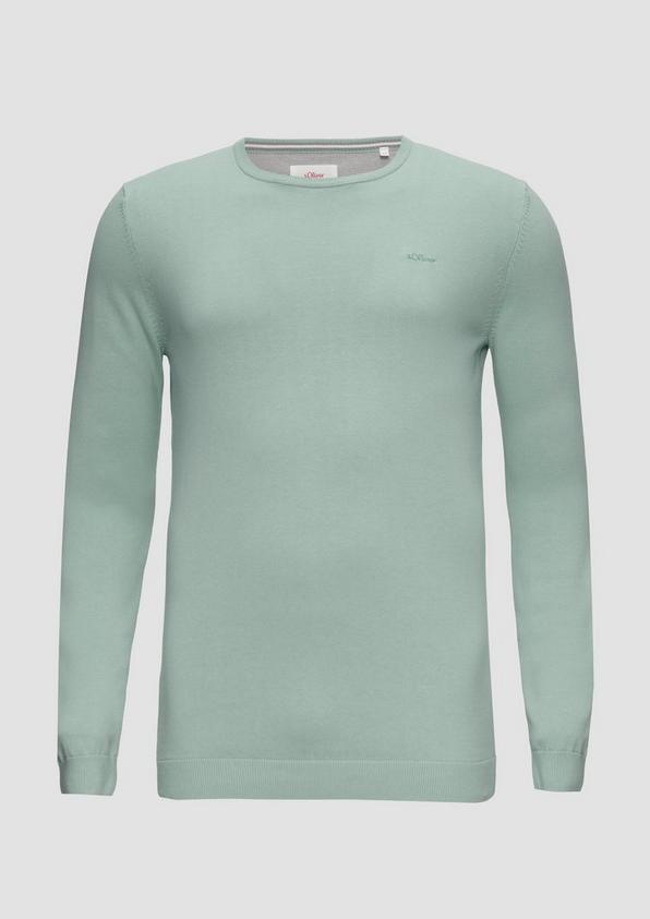 s.Oliver Strickpullover mit Logo-Stickerei