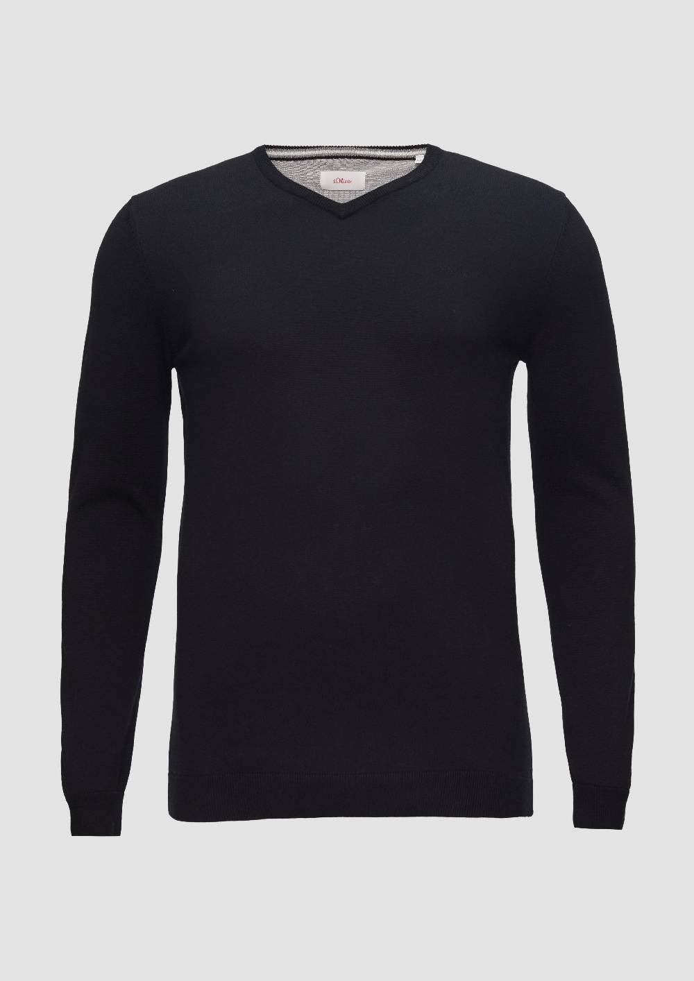 S.Oliver Strickpullover Mit Logo-Stickerei