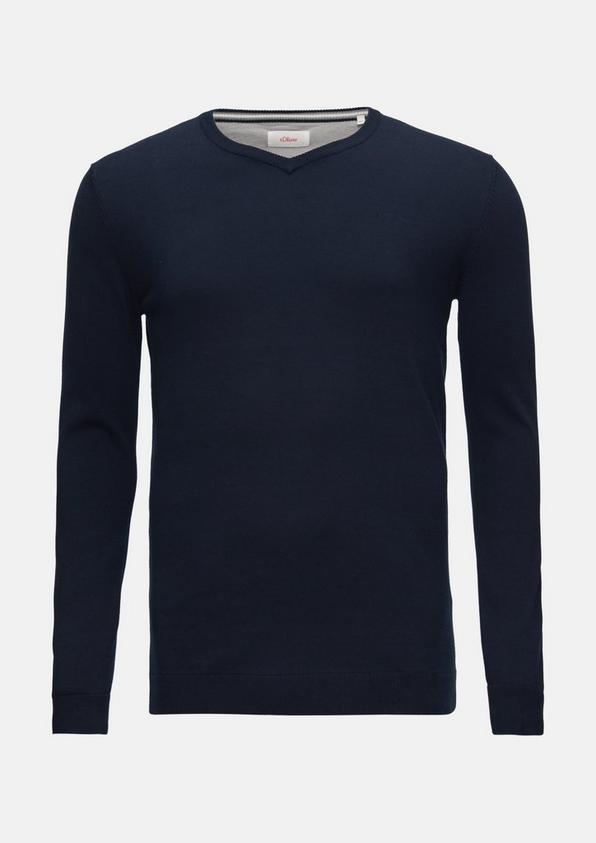 s.Oliver Strickpullover mit Logo-Stickerei