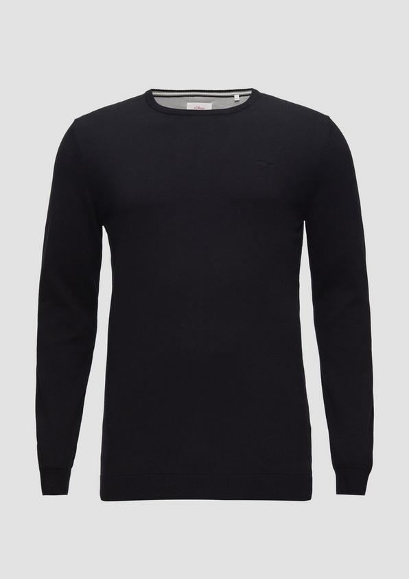 s.Oliver Strickpullover mit Logo-Stickerei