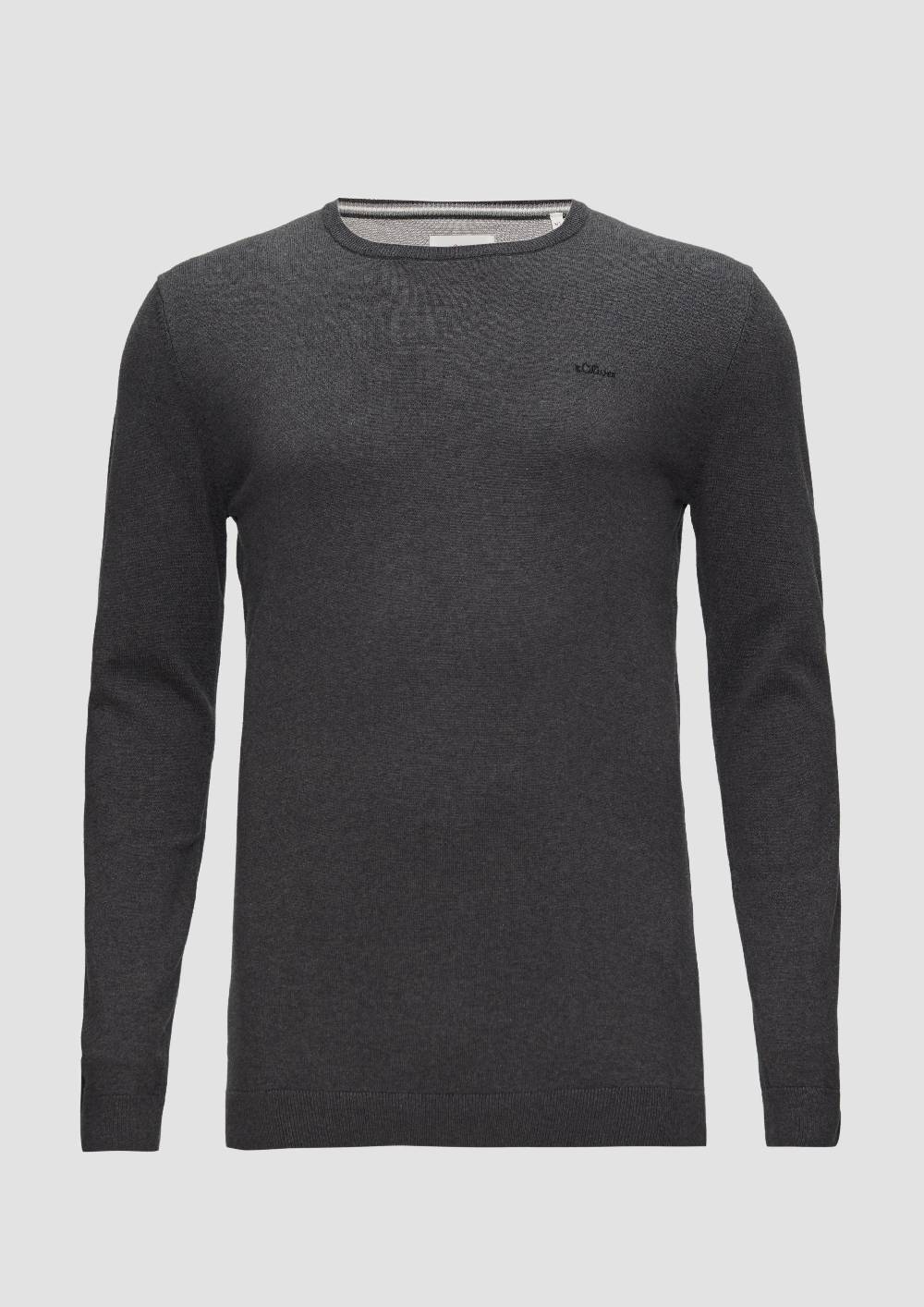 S.Oliver Strickpullover Mit Logo-Stickerei
