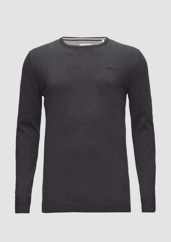 s.Oliver Strickpullover mit Logo-Stickerei